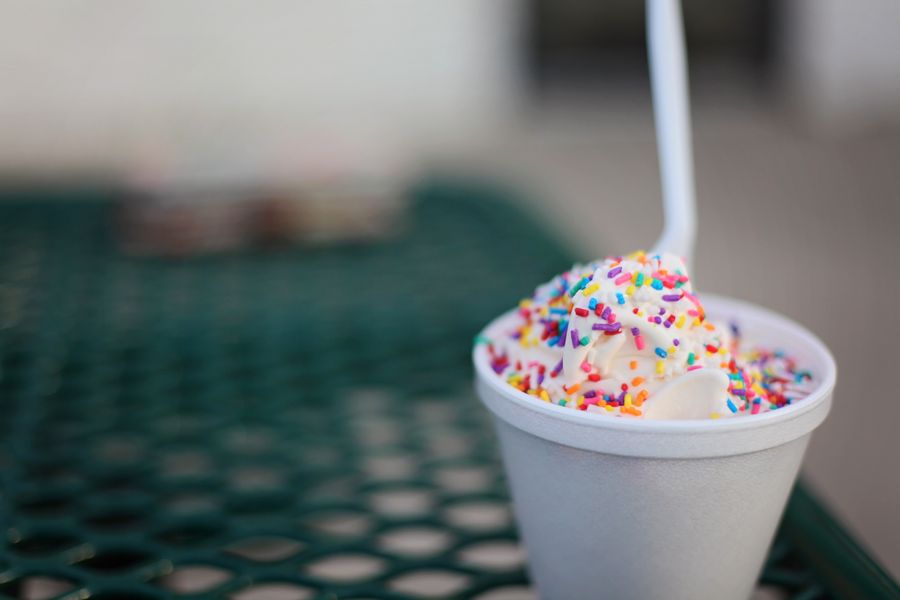 Creamy King Wing soft serve cup